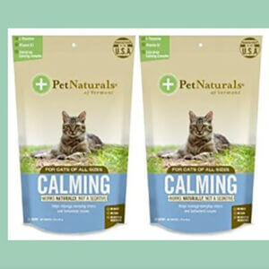2 pack Pet Naturals Calming Chews for Cats, 30 Chews