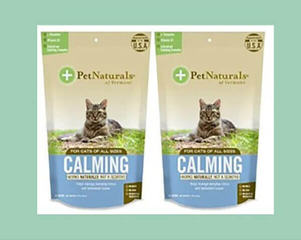 2 pack Pet Naturals Calming Chews for Cats, 30 Chews
