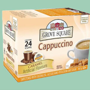 24 Single Serve,Grove Square Cappuccino, Caramel