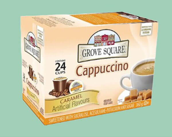 24 Single Serve,Grove Square Cappuccino, Caramel