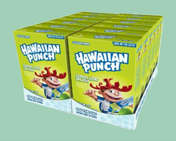 Lemon Lime Splash– Powder Drink Mix Excellent source of Vitamin C, Makes 96 flavored water beverages by Hawaiian Punch (12 boxes, 96 sticks)
