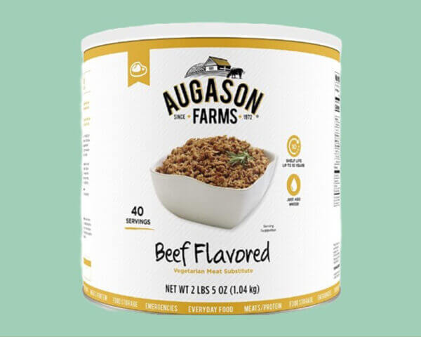 Farms Beef Flavored Vegetarian Meat Substitute ,10 Can