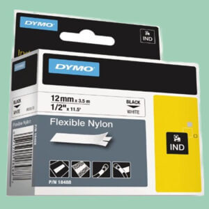 DYMO 18488 Rhino Flexible Nylon Industrial Label Tape