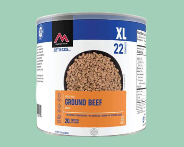 Mountain House Cooked Ground Beef,Freeze Dried Survival & Emergency Food, 10 can
