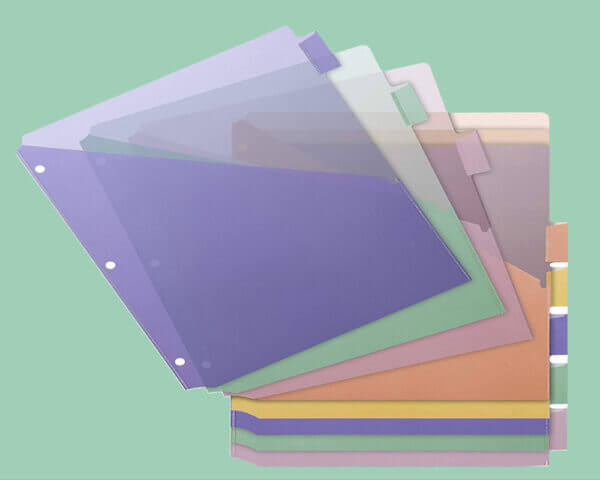 (BSN32373) Double Pocket Index Dividers