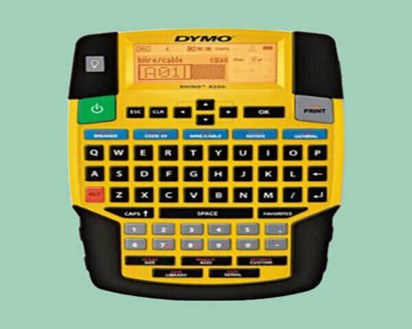 DYMO Rhino 4200 1801611  Basic Industrial Handheld Label Maker, 1 Line, 4 3/50x8 23/50x2 6/25