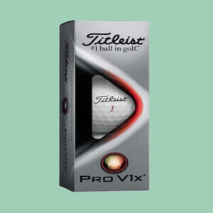 One Dozen Titleist Pro V1x Golf Balls, White, Standard Play Numbers (1-4)