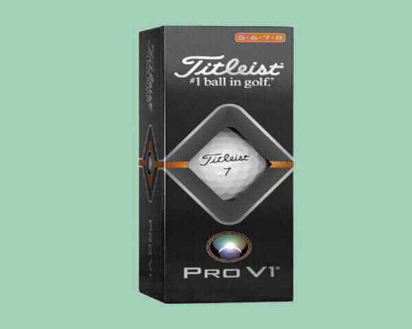 Titleist Pro V1 Golf Balls, White, High Play Numbers (5-8), 12 pack