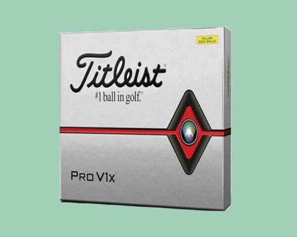 Titleist Pro V1x Golf Balls, Yellow, Standard Play Numbers (1-4), (12)