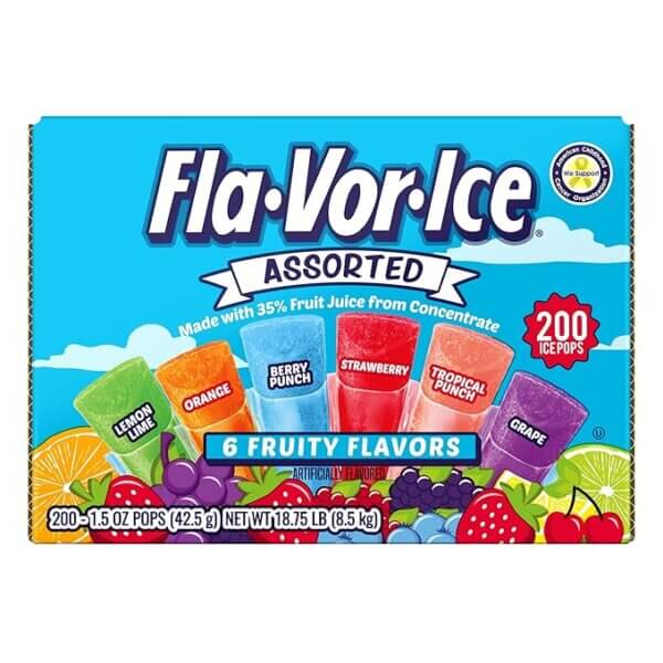 Flavor Ice Assorted Freezer Pops , 200 CT (Pack 1) - Image 2