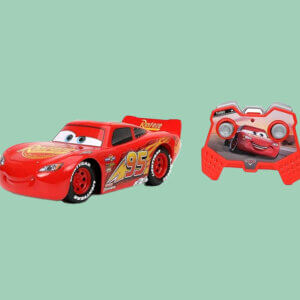 Jada Toys Pixar Cars 1:24 Lightning McQueen RC Remote Control Car 2.4 GHz Red Toys